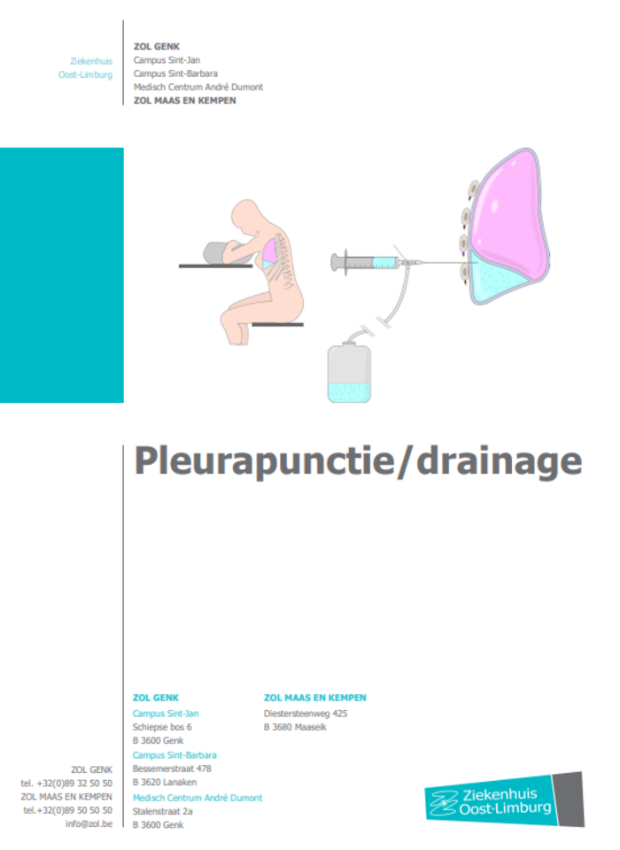 Pleurapunctie/drainage