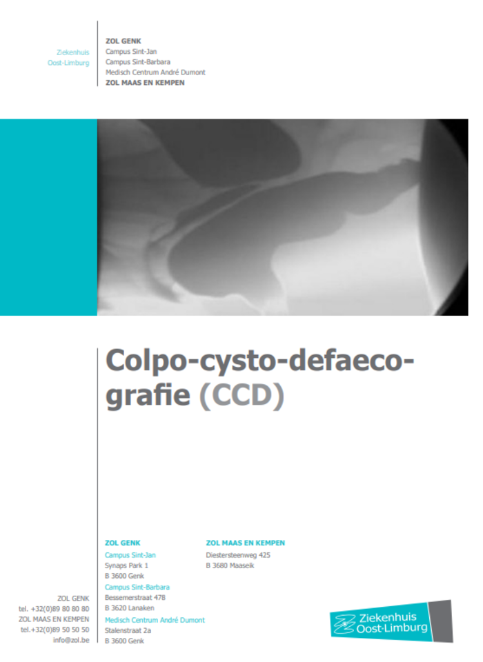 Colpo-cysto-defaecografie (CCD)